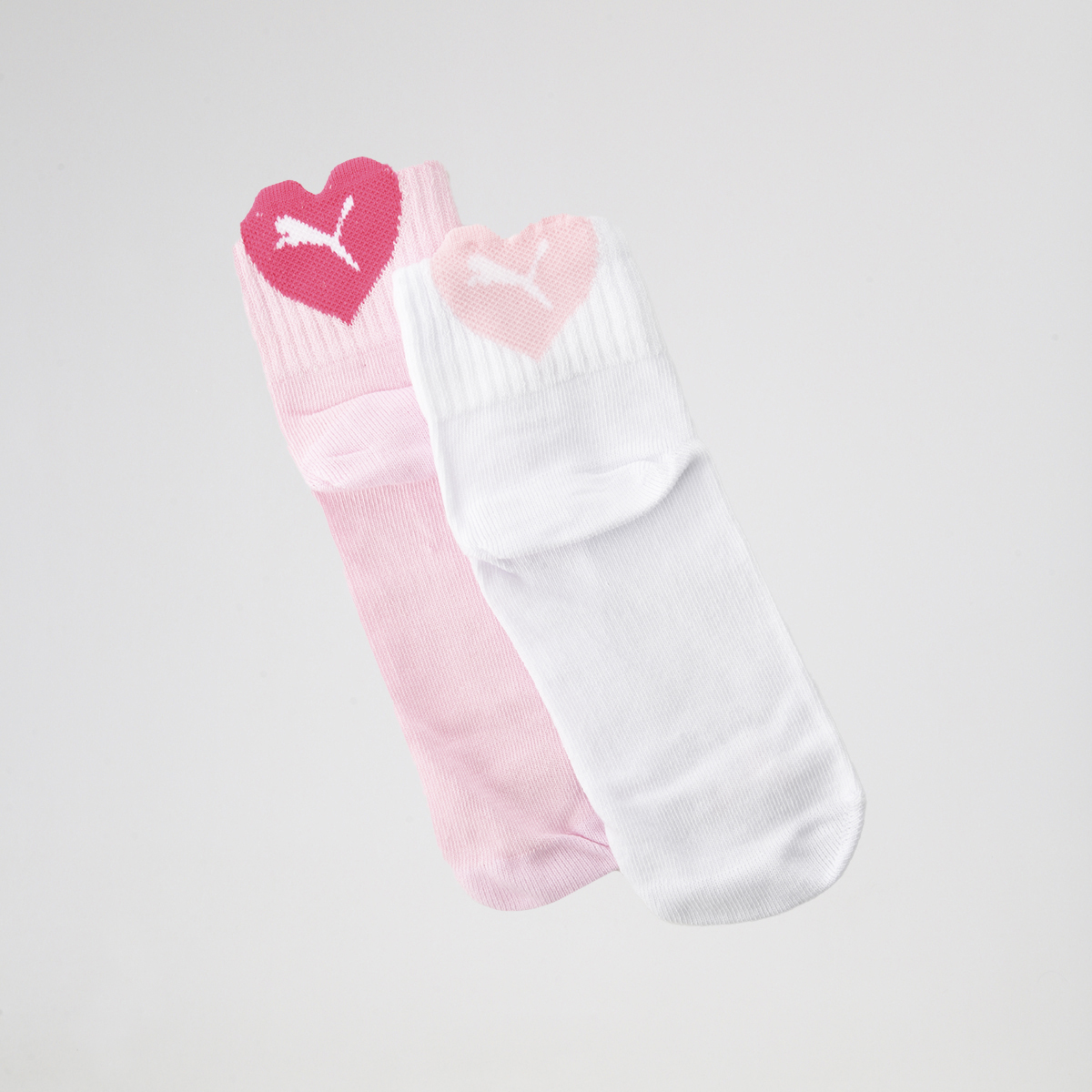 Pack de Medias Puma Heart Logo Crew X2 Algodón Infantil,  image number null