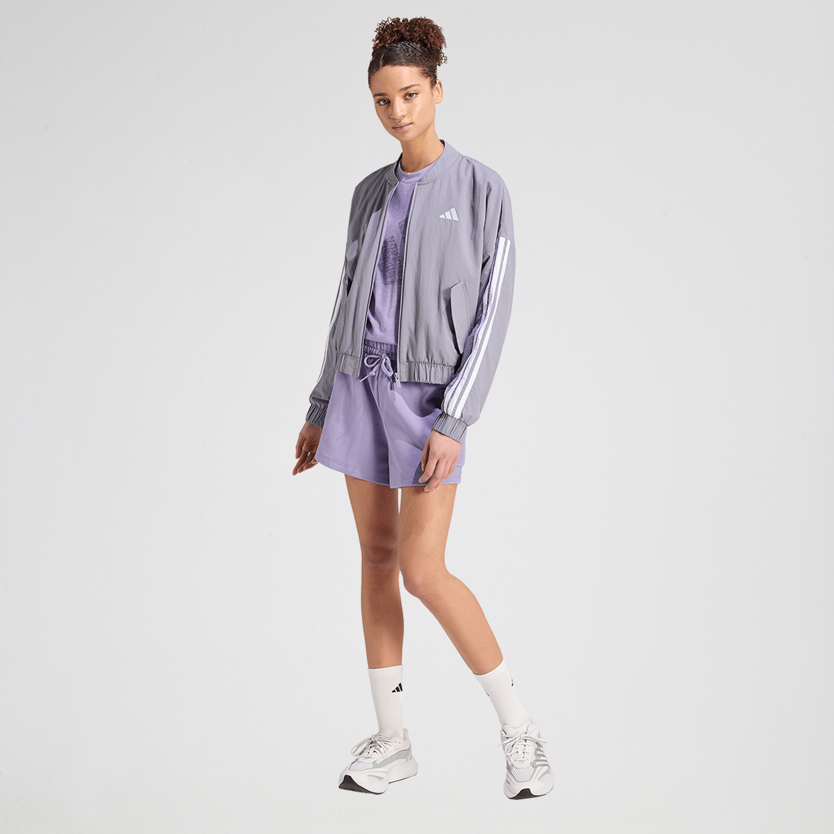 Campera adidas Essentials 3 Tiras Bomber Mujer,  image number null