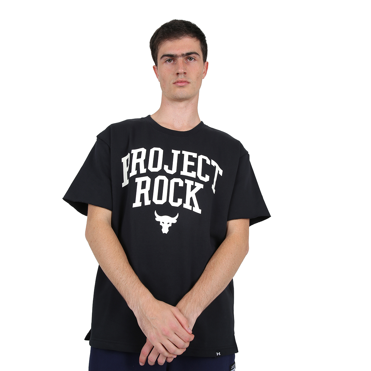 Remera Entrenamiento Under Armour Project Rock Heavyweight Terry Hombre,  image number null