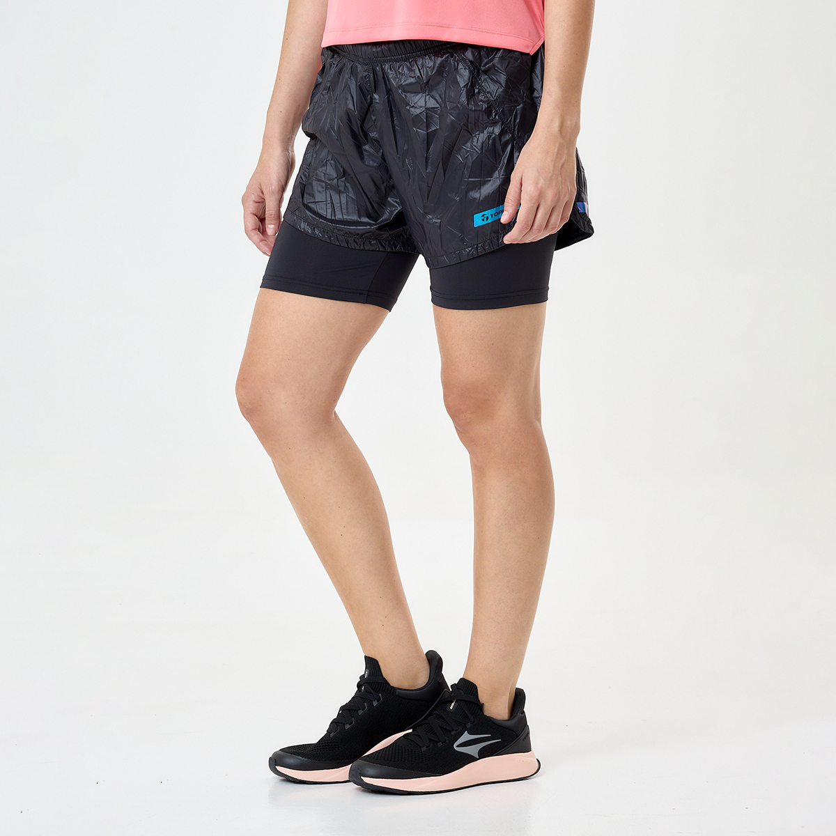 Short Running Topper Crinkled 2 En 1 Mujer | StockCenter