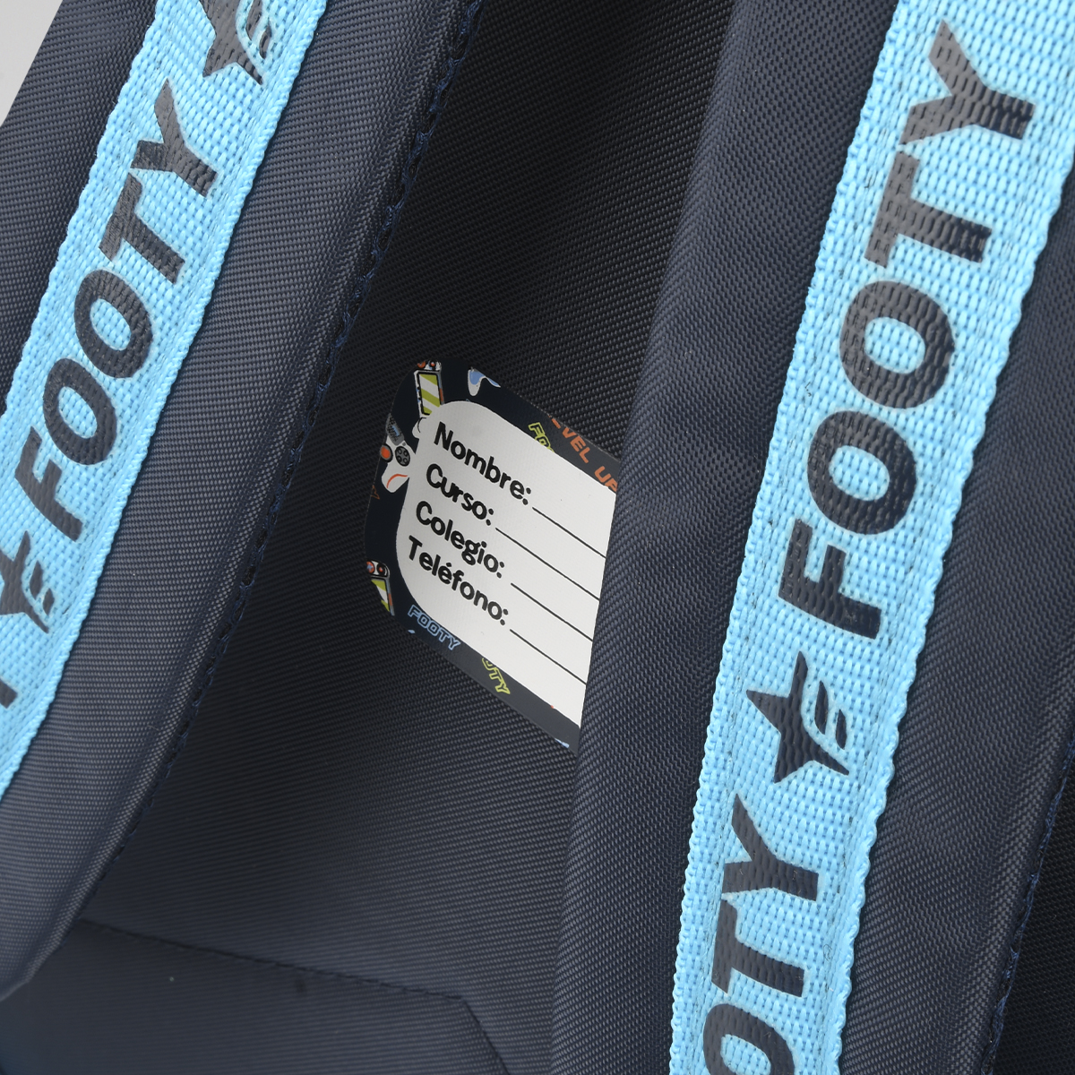 Mochila Footy Espalda Pro Gamer 18 Ni&ntilde;o con estuche y lapiceras,  image number null