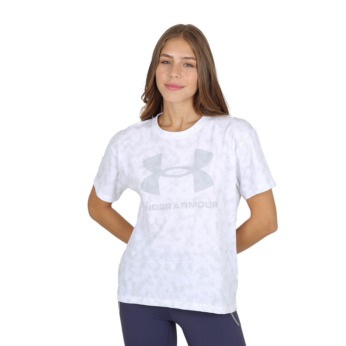 Remera Entrenamiento Under Armour Logo Heavyweight Mujer,  image number null