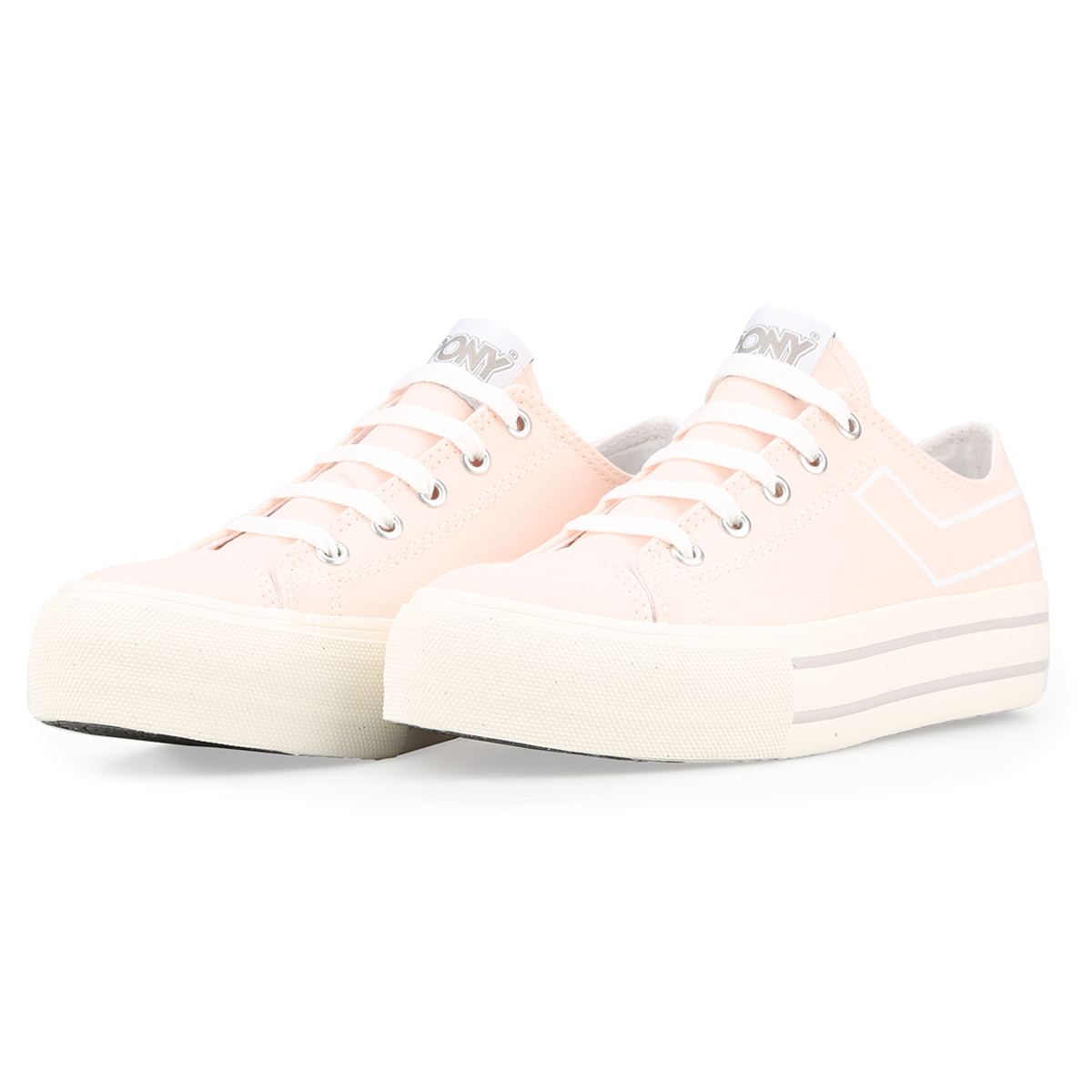 Zapatillas Pony Plataform Classic Ox Canvas Nude StockCenter