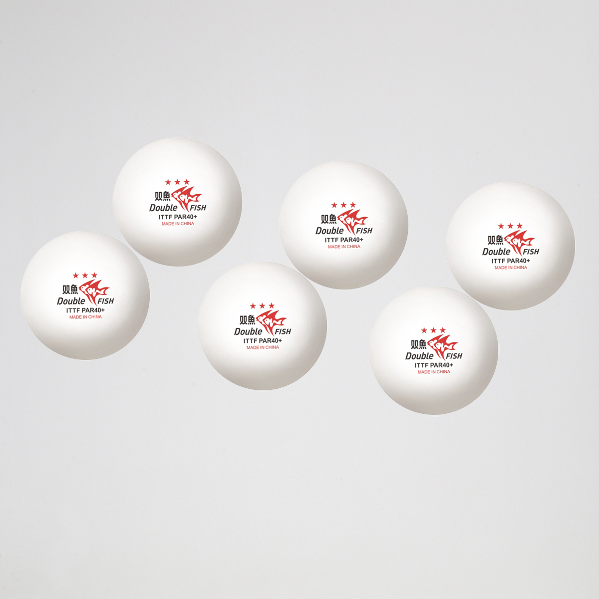 Tubo De Pelotas Double Fish Par&iacute;s 3 Estrellas X6,  image number null
