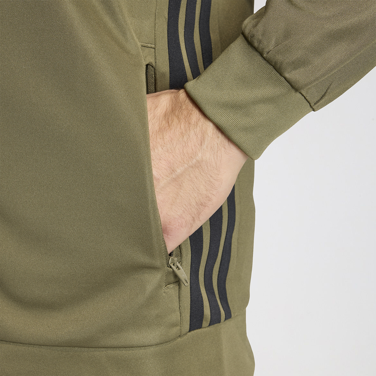 Buzo con Cierre Entrenamiento adidas Essentials 3 Tiras Hombre,  image number null