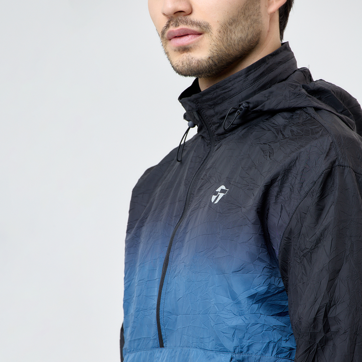 Buzo Running Topper 1/2 Ci Crinkled Hombre,  image number null