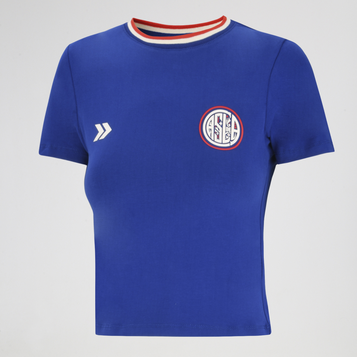 Remera San Lorenzo Atomik Retro Slim Crop 2026 Mujer poli&eacute;ster,  image number null