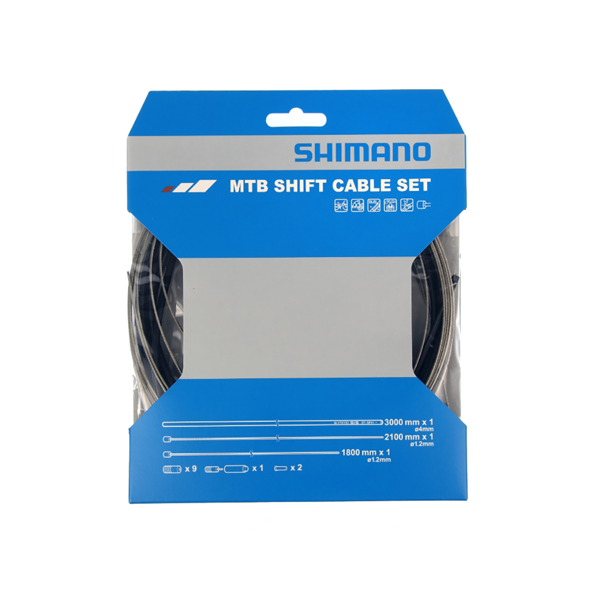 Cable Bicicleta Shimano Funda 2 Terminales De Cable 9,  image number null