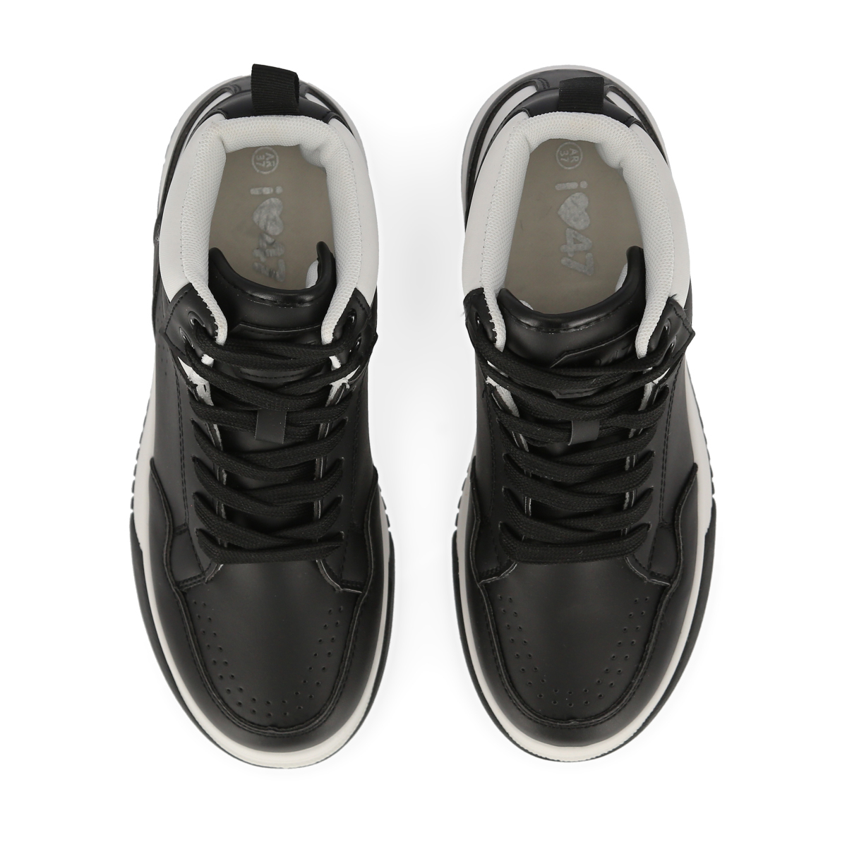 Zapatillas altas hotsell blancas 47 street