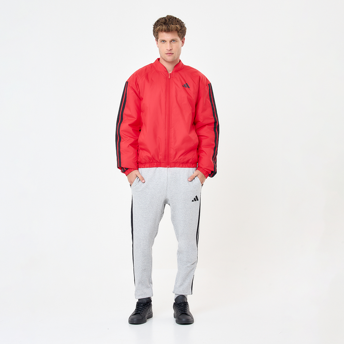 Campera adidas Essentials 3 Tiras Térmica Hombre,  image number null