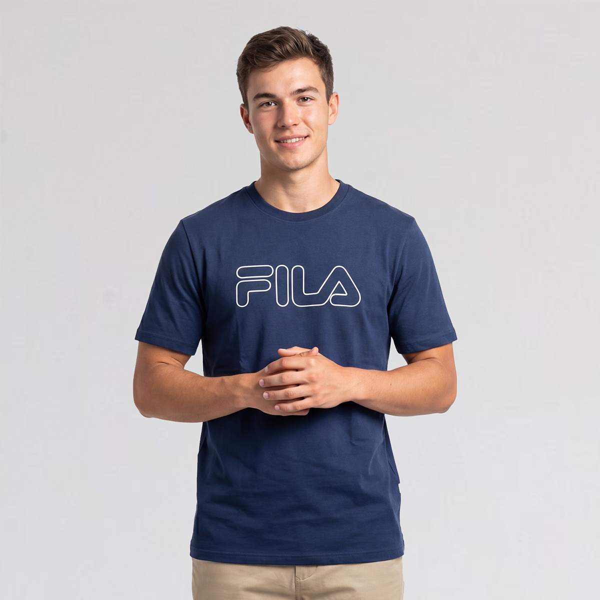 Remera Fila Letter Outline Hombre,  image number null