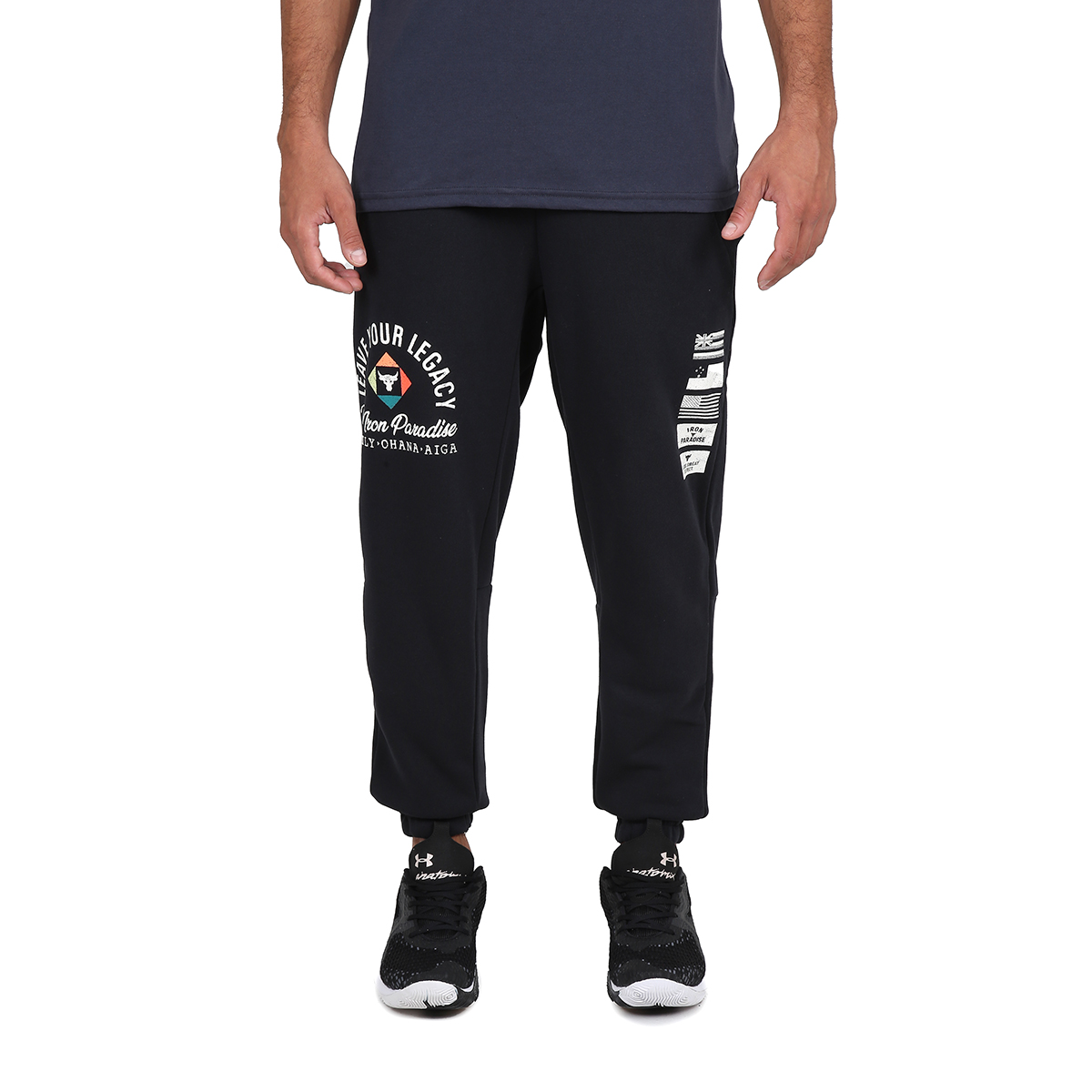 Pantal&oacute;n Entrenamiento Under Armour Project Rock Heavyweight Terry Hombre,  image number null