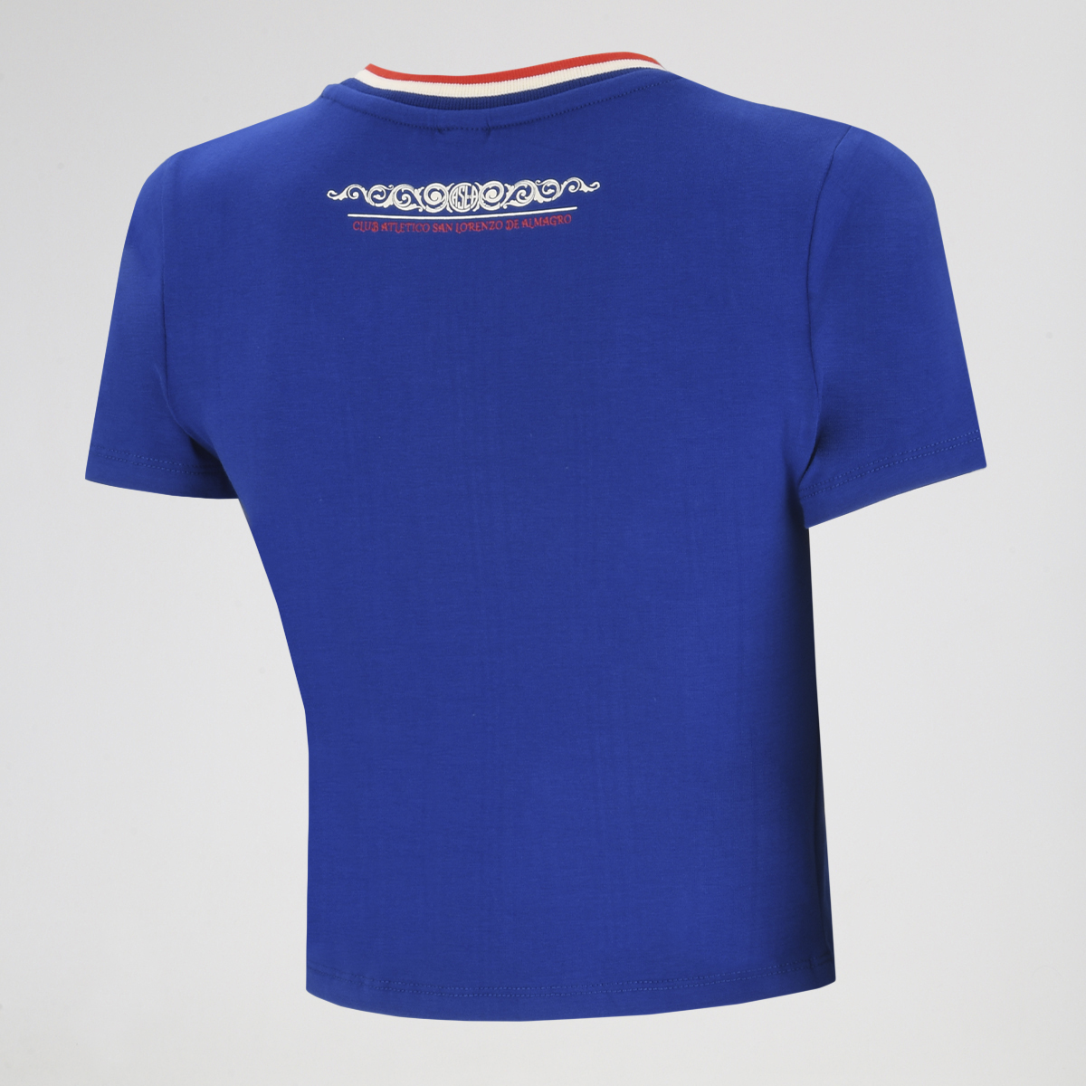 Remera San Lorenzo Atomik Retro Slim Crop 2026 Mujer poli&eacute;ster,  image number null