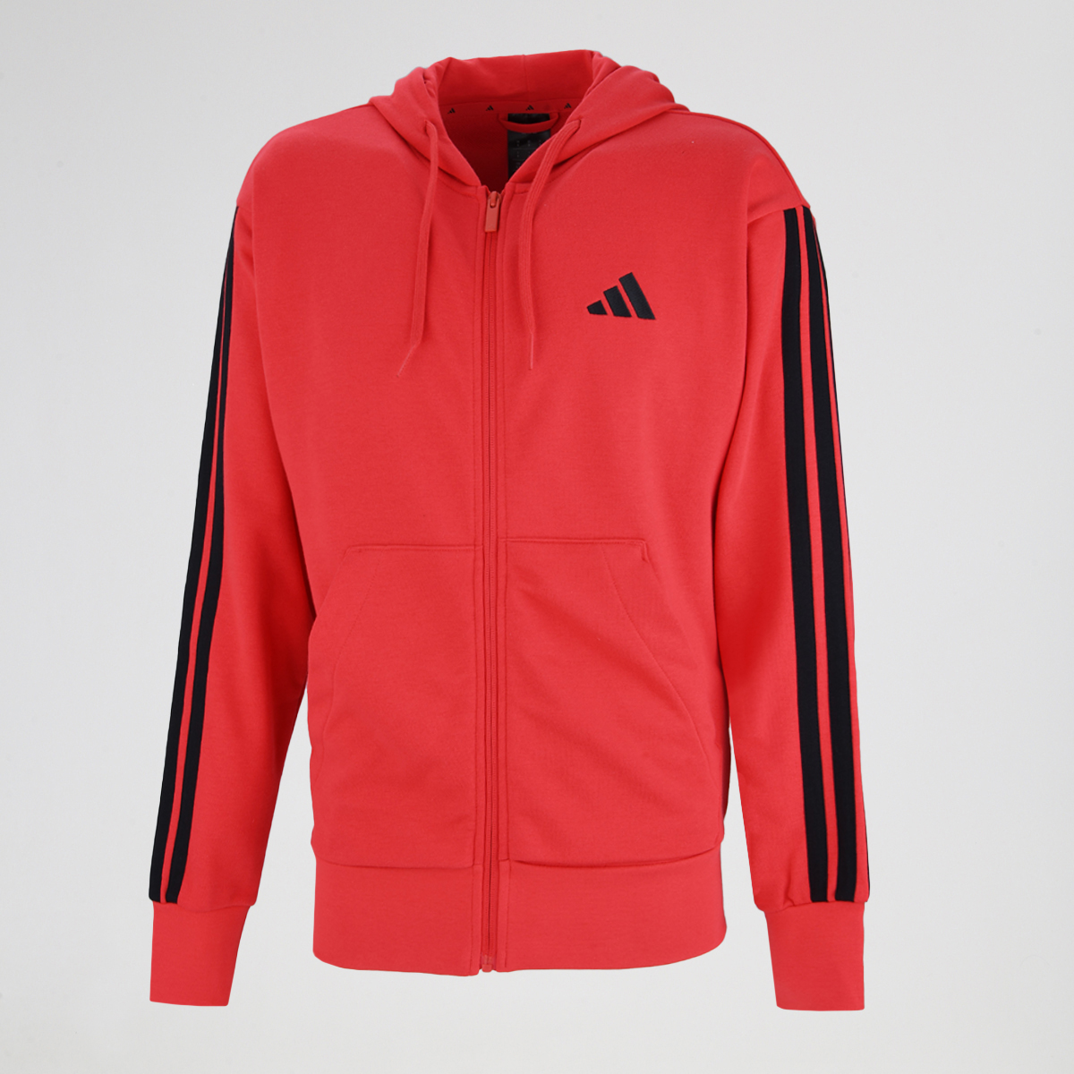 Campera adidas Essentials 3 Tiras French Terry Fullzip Hombre,  image number null