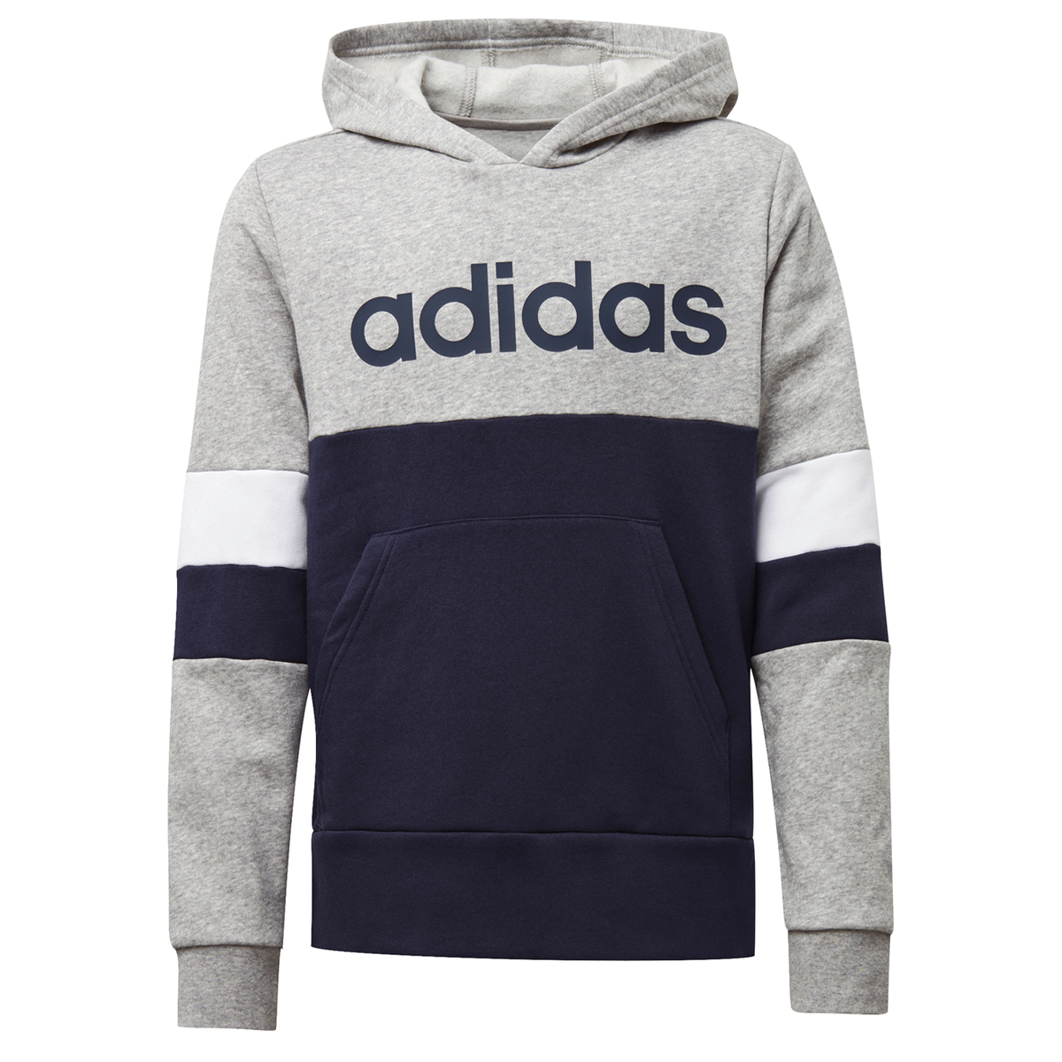 Buzo adidas linear colorblock hooded fleece Clearance