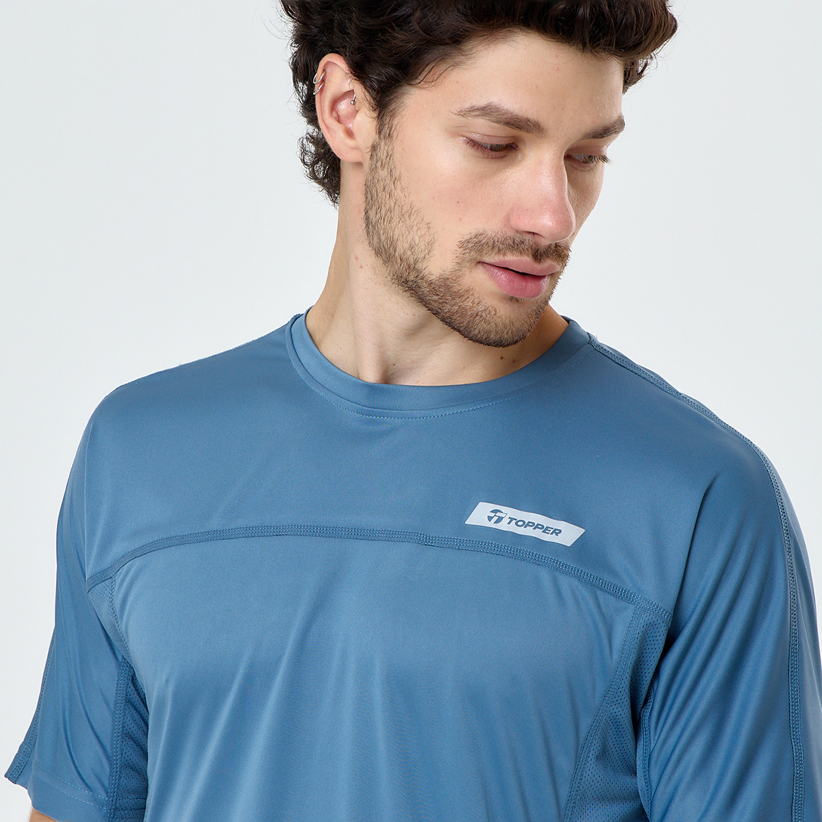 Remera Running Topper Mesh Hombre,  image number null
