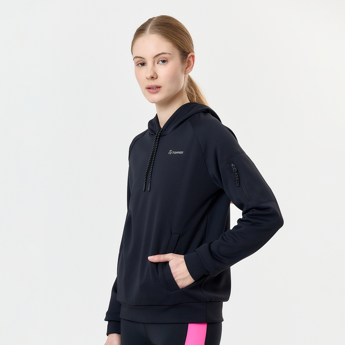Buzo Entrenamiento Topper Poly Fleece Mujer,  image number null