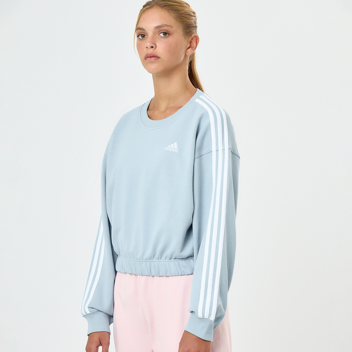 Buzo adidas 3 Tiras Crew Mujer,  image number null