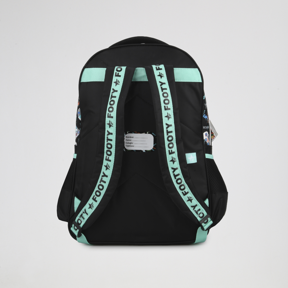 Mochila Footy Espalda Pro Gamer 18 Ni&ntilde;o con estuche,  image number null