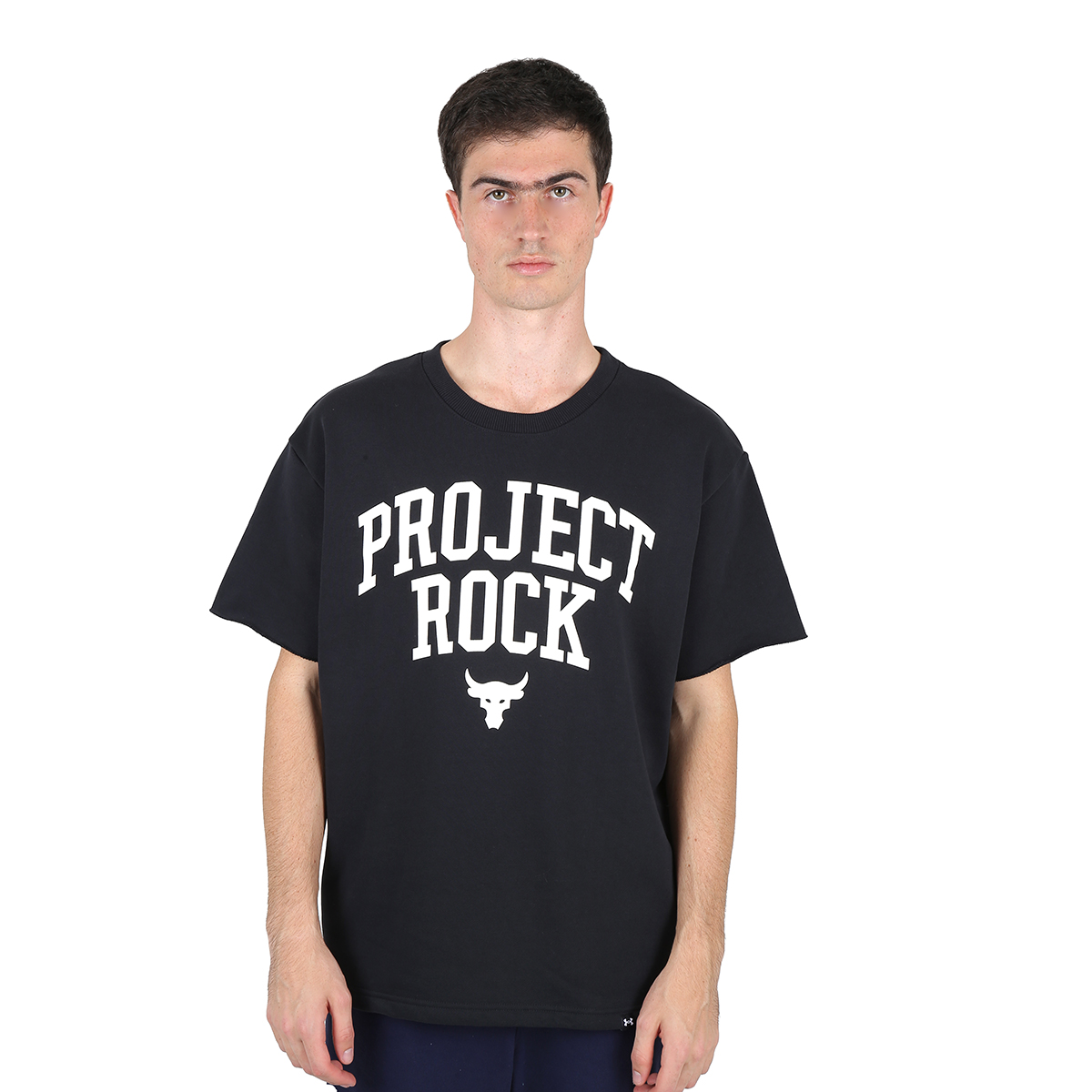 Remera Entrenamiento Under Armour Project Rock Heavyweight Terry Hombre,  image number null