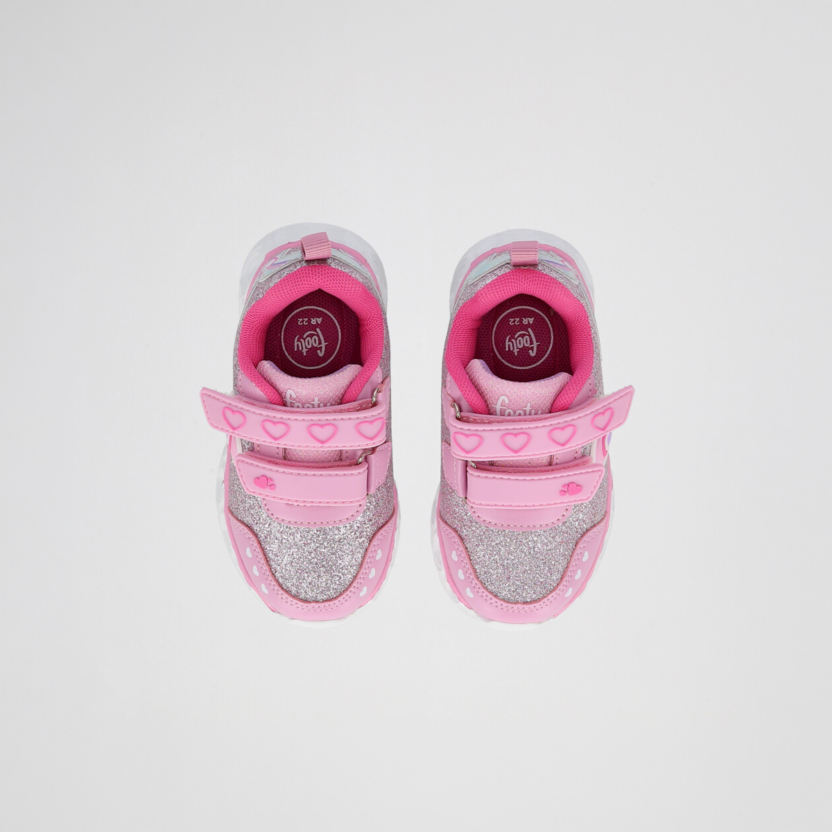 Zapatillas Footy Shiny Heart Ni&ntilde;a con luces,  image number null