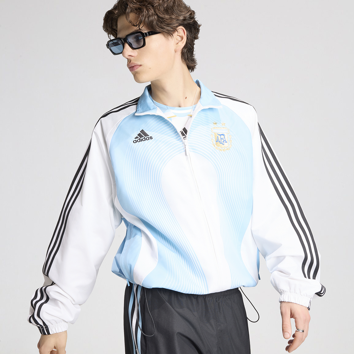 Campera Argentina adidas Titular 2006 Rompeviento Hombre,  image number null