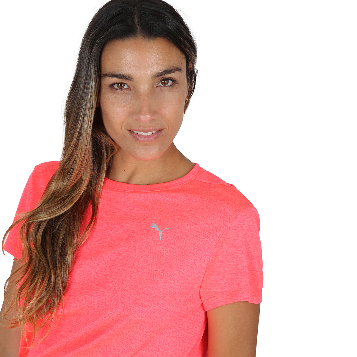 Remera Puma Run Favorite Heather Ss Mujer,  image number null