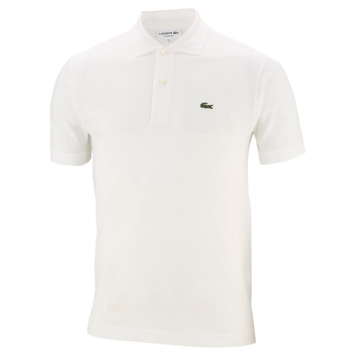 Chomba lacoste online blanca hombre