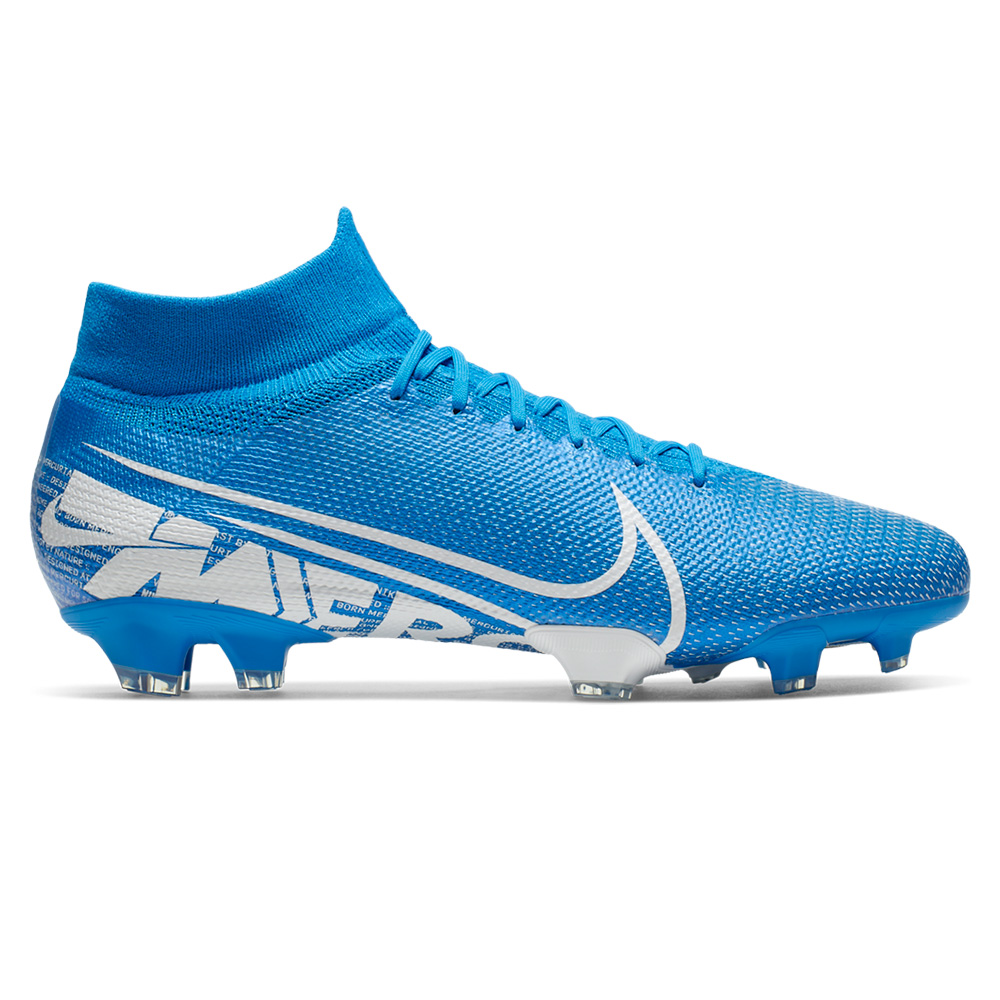 Botines nike celeste y blanco hot sale
